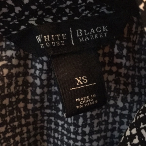 WHBM Black and white patterned top - Picture 5 of 5